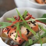 Healthy Recipes: Sesame salmon and rice noodle salad