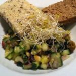 Healthy dinner: Vegetable bruscheta