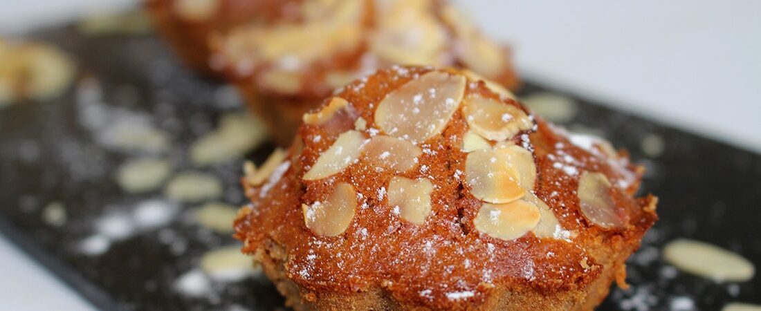 muffins de almendra