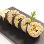 sushi rolls with vegetables and tofu