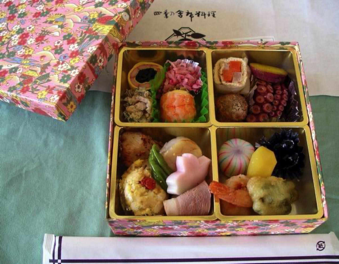 Tradicional japonese bento food boxes